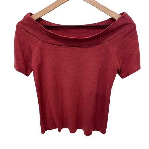 Gibson Tops - Gibsonlook Off Shoulder Top Mauve XS